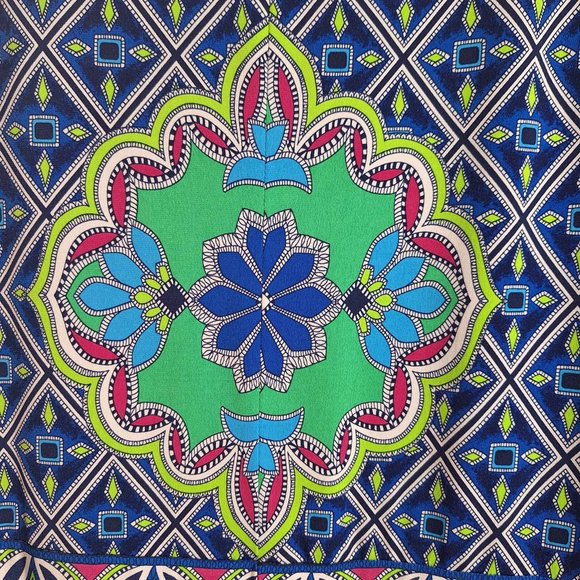 Laundry by Shelli Segal Floral Geometric Shift Dress Size Medium - Picture 3 of 7